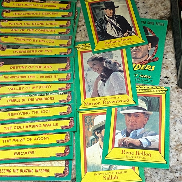 Indiana Jones Raiders of the Lost Ark (1981) – Full 88-Card Set – Vintage Topps - Picture 2 of 9
